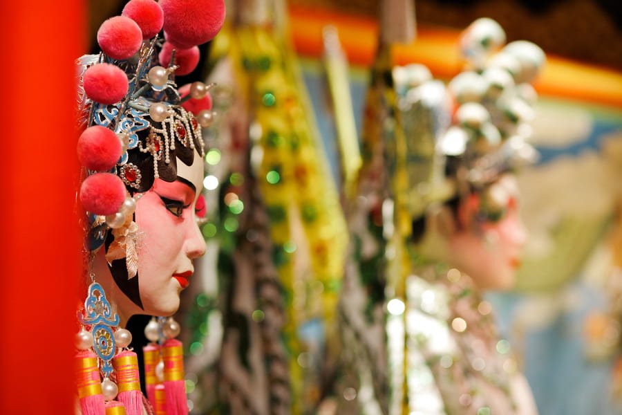 Mascaras del teatro en Pekin
